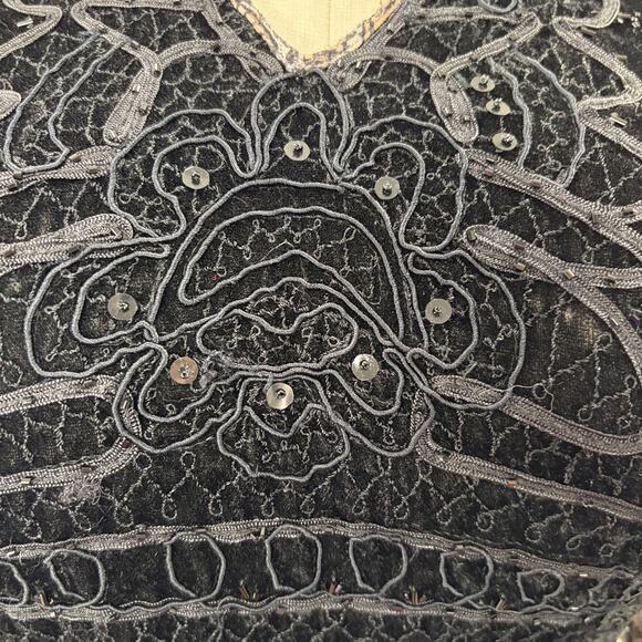 Lane Bryant Size 18/20 Top Velvet Embellished Sheer Mesh Fairy Grunge Whimsigoth - Picture 11 of 16